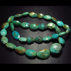 284 Ctw - Full Strand - Natural ARIZONA - Tourquise - Huge Size 12 - 21 mm Faceted Nuggest Gorgeous Sparkle Old Looking Nice Pattern